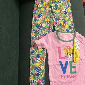 The Children's Place Pink and Multicolor Pajama Set
